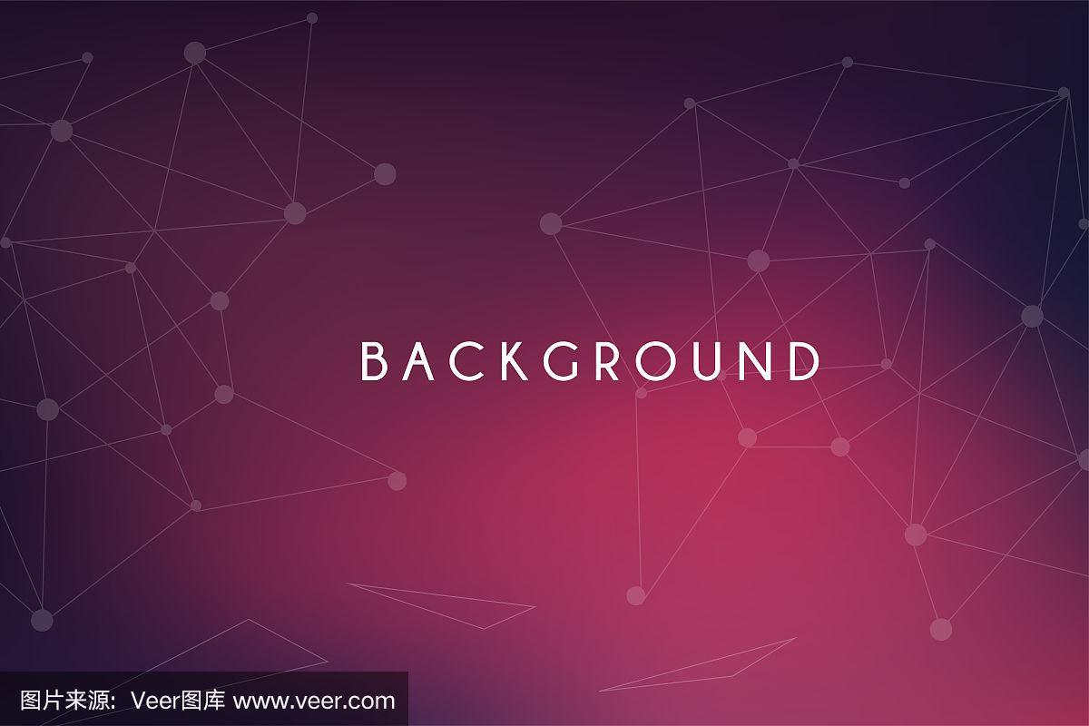 网络连接,抽象理解科学与平面设计技术